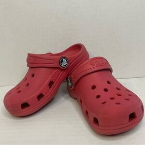 Crocs Classic Child 8 Boys Girls Clogs Toddler Sandal Red Beach Waterproof